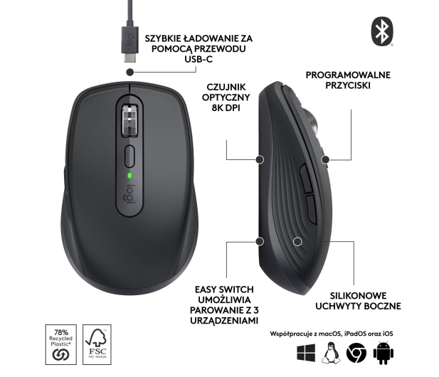Logitech MX Anywhere 3S Grafit - 1145833 - zdjęcie 11